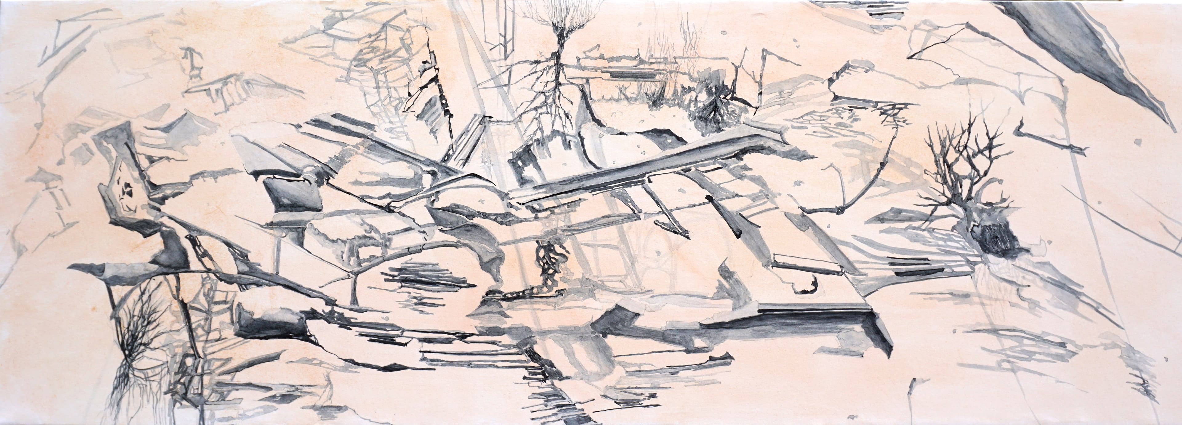 Regenerate #1 by Krystal Hart, mixed media paper