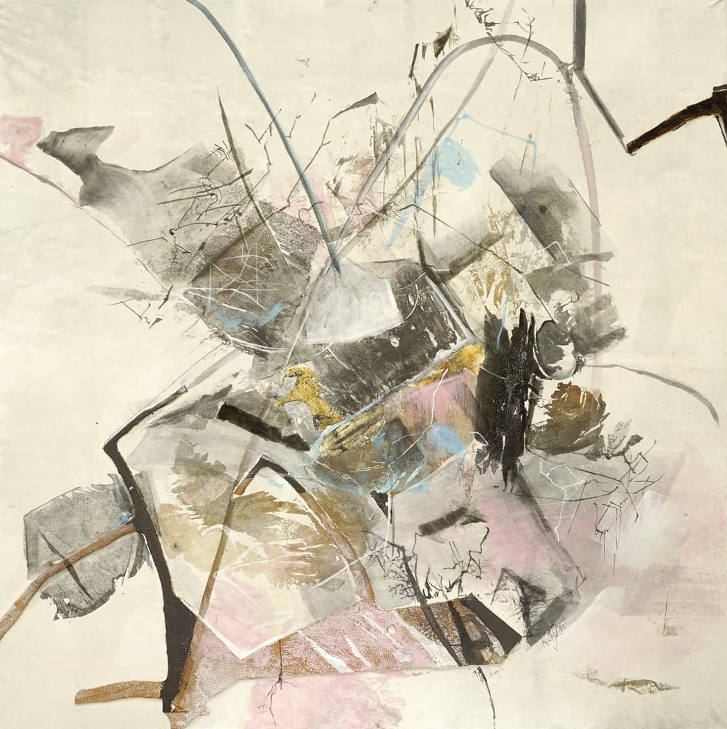 It All Happened So Fast by Krystal Hart, graphite powder on mulberry paper mounted to panel, 24 x 24 in